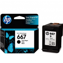 HP - 667 - Ink cartridge - Black - 3YM79AL