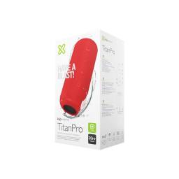 Klip Xtreme TitanPro KBS-300 - Altavoz - para uso portátil - inalámbrico - Bluetooth - rojo
