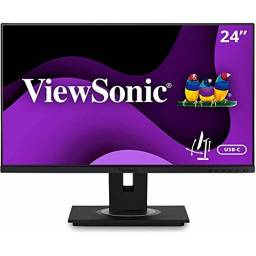 ViewSonic - LED-backlit LCD monitor - 24 - 1920 x 1080 - IPS - HDMI  DisplayPort  USB  USB-C - Black