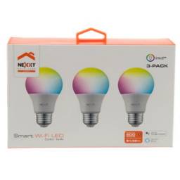 Nexxt Solutions Connectivity - Light Bulb - A19 RGB 220V 3PK