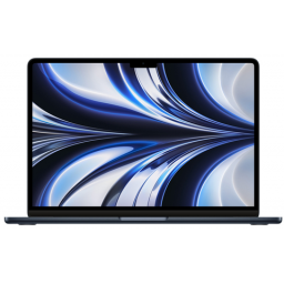 Apple MacBook Air - Notebook - 13" - Apple M2 None - 8 GB - 256 GB - Apple - Apple macOS Monterey 12.0 - Black - 1-year 