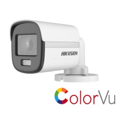 Hikvision Turbo HD with ColorVu DS-2CE10DF0T-PF - Cmara de videovigilancia - bala - resistente al polvo/resistente al a