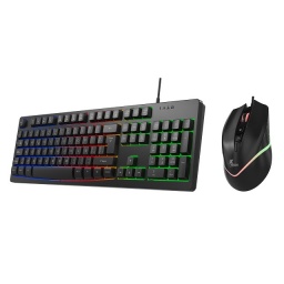 Xtech - Keyboard, mouse and mouse pad - Wired - Spanish - USB - Black - Gaming XTK-535S