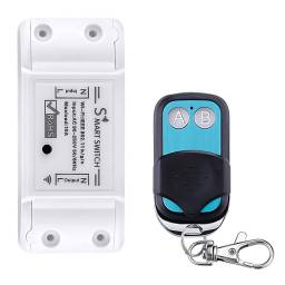 INTERRUPTOR INTELIGENTE WIFI TUYASMART 1CH CON RF 433MHZ INCLUYE 1 CTRL