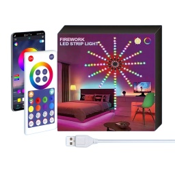 LUCES LED FUEGOS ARTIFICIALES RGB-IC TUYA SMART WIFI DE PARED