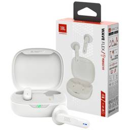 JBL Wave Flex - Auriculares inalmbricos con micro - en oreja - Bluetooth - blanco