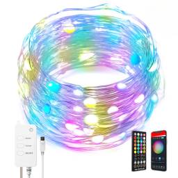 TIRA LUCES LED NAVIDAD RGB TUYA SMART WIFI AUDIORITMICAS 5M