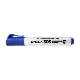 MARCADOR PIZARRA AZUL OMEGA