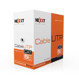 CABLE DE RED UTP INTERIOR NEXXT BOBINA 305M - CAT5E - 100% COBRE - BLANCO