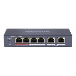 SWITCH ETHERNET HIKVISION 6 PORTS 4 POE 10100 - DS-3E0106P-EM