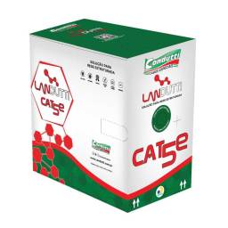 CABLE UTP EXTERIOR LANDUTTI BOBINA 305M - LAND-3055B - CAT5E - 100% COBRE - NEGRO