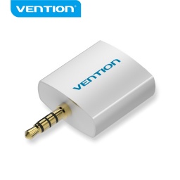 Divisor de Audio de 4 polos de 3.5 mm a 2x3.5 mm MachoHembra  Plateado   BDAW0  Vention