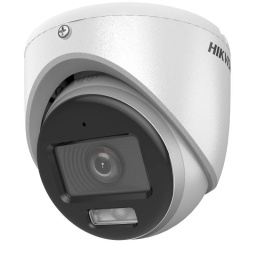 CAMARA HIKVISION 2MP TURRET - SMART HYBRID - COLORVU - C/AUDIO - METAL - DS-2CE70DF0T-LMFS