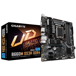 Gigabyte B660M DS3H DDR4 - 1.0 - placa base - micro ATX - Socket LGA1700 - B660 Chipset - USB-C Gen2, USB 3.2 Gen 1 - 2.