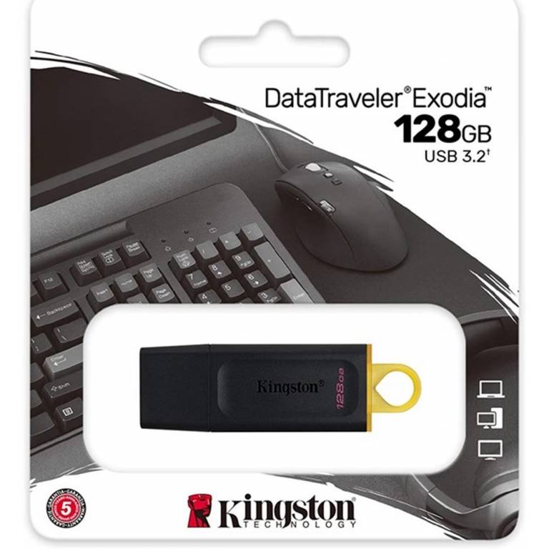 PENDRIVE KINGSTON 128GB EXODIA DATA TRAVELER 3.2